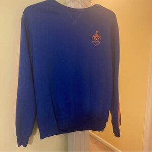 Mens Large Sports Design Sweden Blue And Orange FC Cincinnati Sweatshirt